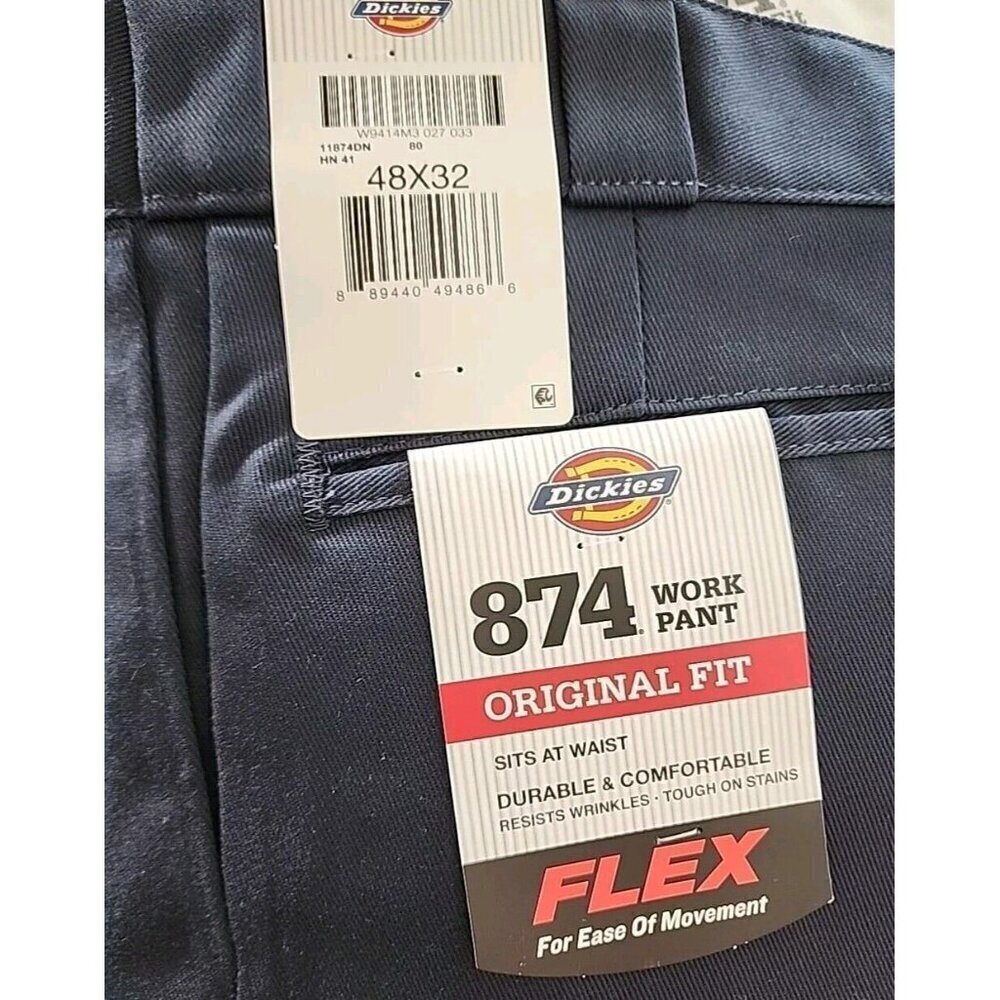 Dickies 874 Work Pant Original Fit Flex Pants - Size 48 x 32 - NWT